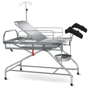 Obstetric Labour Table - Telescopic (SS Framework) with suitable Mattress