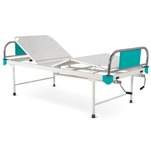 Manually Operated Four Section Fowler Bed With SS Head and Foot boards with Colored Metal Panels